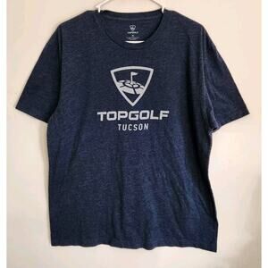 Topgolf Tucson Short Sleeve Crew Neck Graphic Print T-shirt Adult XL Blue 1409